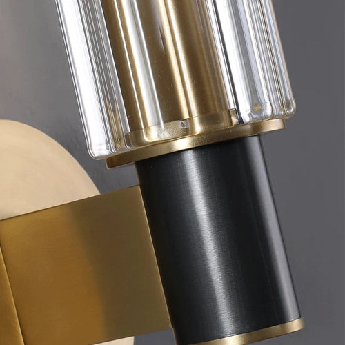 Retro brass LED wall light for modern lighting - vue 7 sur 8