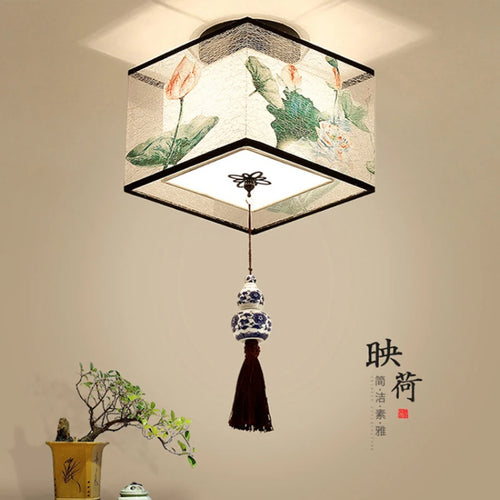 Chinese style ceiling light for hotel, villa entrance hall and balcony - vue 4 sur 20