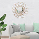 round decorative macrame mirrors for a Nordic style