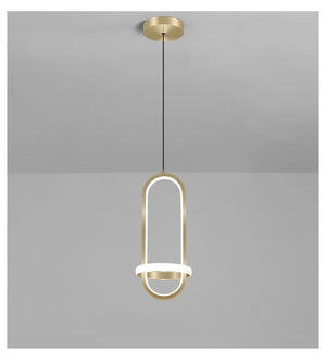 lustre moderne avec éclairage led décor intérieur