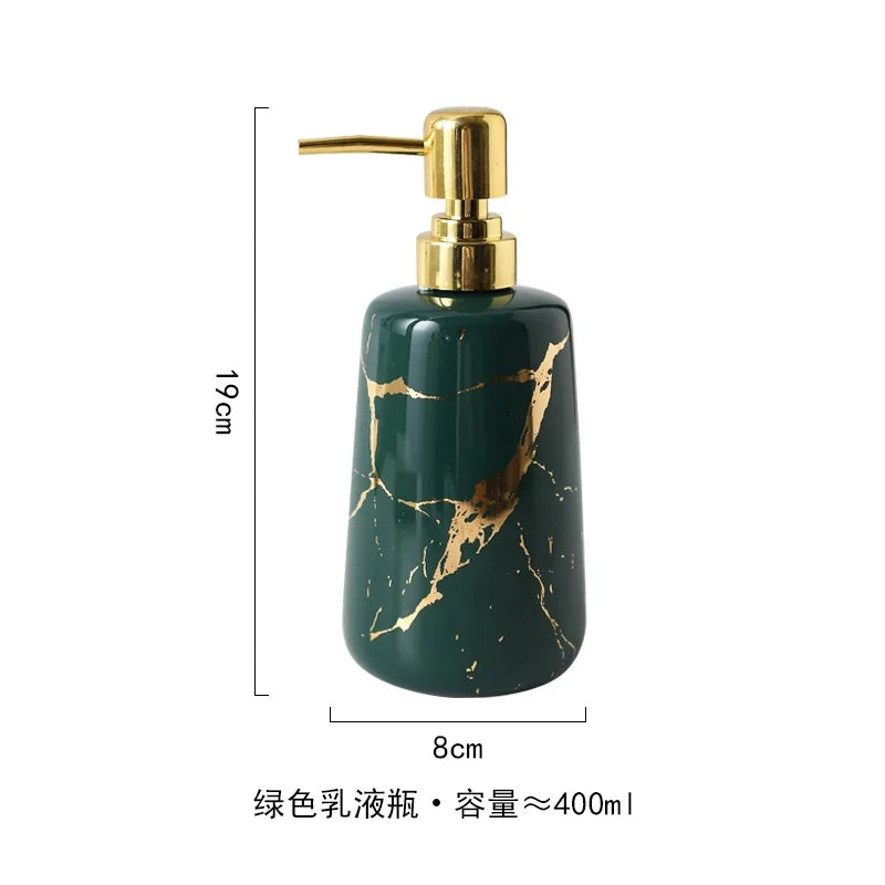 decorative ceramic bathroom set with accessories - vue 20 sur 24