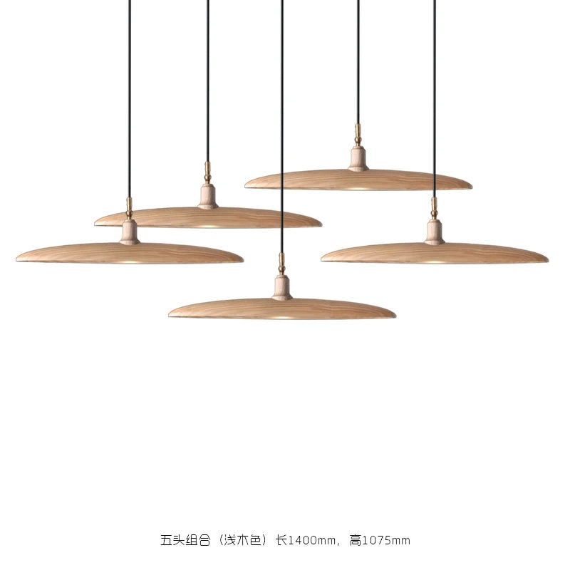Nordic style wooden chandelier for elegant decorative lighting