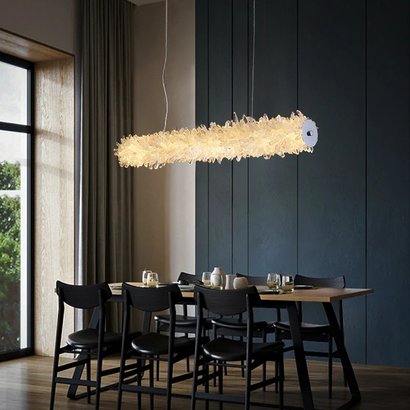 Light crystal chandelier for modern and elegant decor