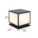 Modern vintage waterproof outdoor post lamp for garden and patio