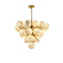 Modern gold and black marble chandelier for elegant lighting