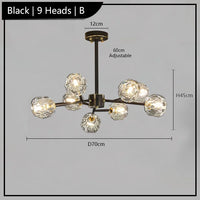 Luxury crystal chandelier postmodern lighting winfordo wf-xd011