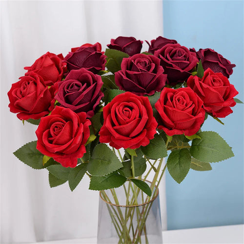 Artificial rose bouquet for weddings, Christmas or Valentine's Day - vue 3 sur 14