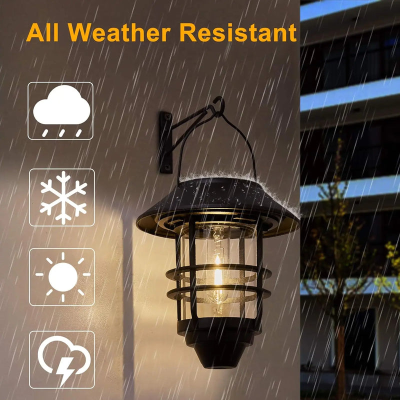Waterproof solar wall light for outdoor decoration