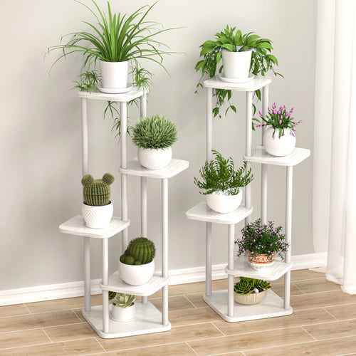 multi-tiered wooden plant and flower stand - vue 2 sur 10