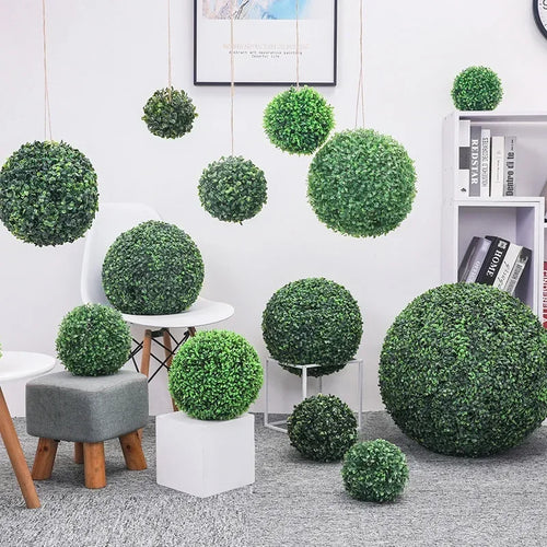 Artificial boxwood decorative ball for garden, wedding and balcony - vue 3 sur 10