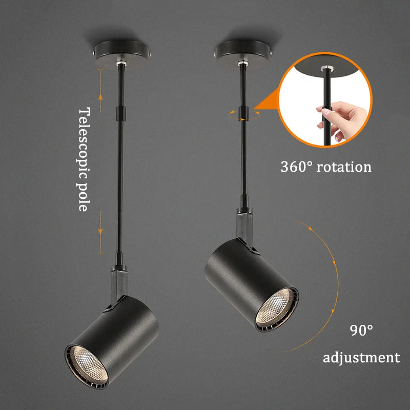 Telescopic ceiling light - vue 3 sur 7