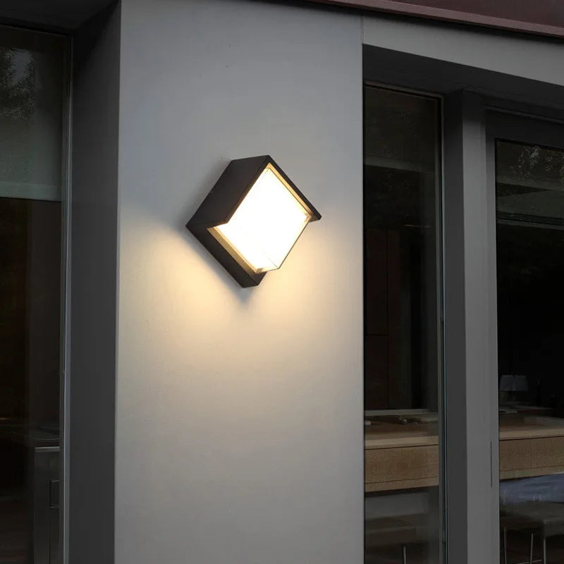 modern waterproof outdoor wall light for garden and balcony
