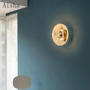 Decorative gold metal flower LED wall light