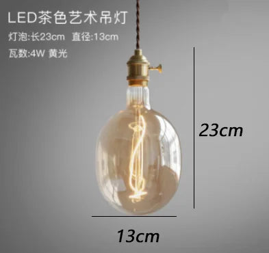 Retro glass pendant light for artistic decor and display - vue 8 sur 17