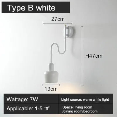 Multi-angle adjustable wall lamp for reading and study