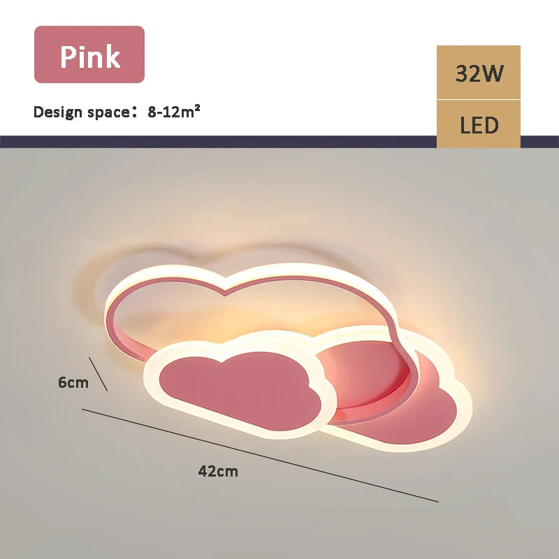 Modern cloud lamp for children’s bedroom – romantic and cosy