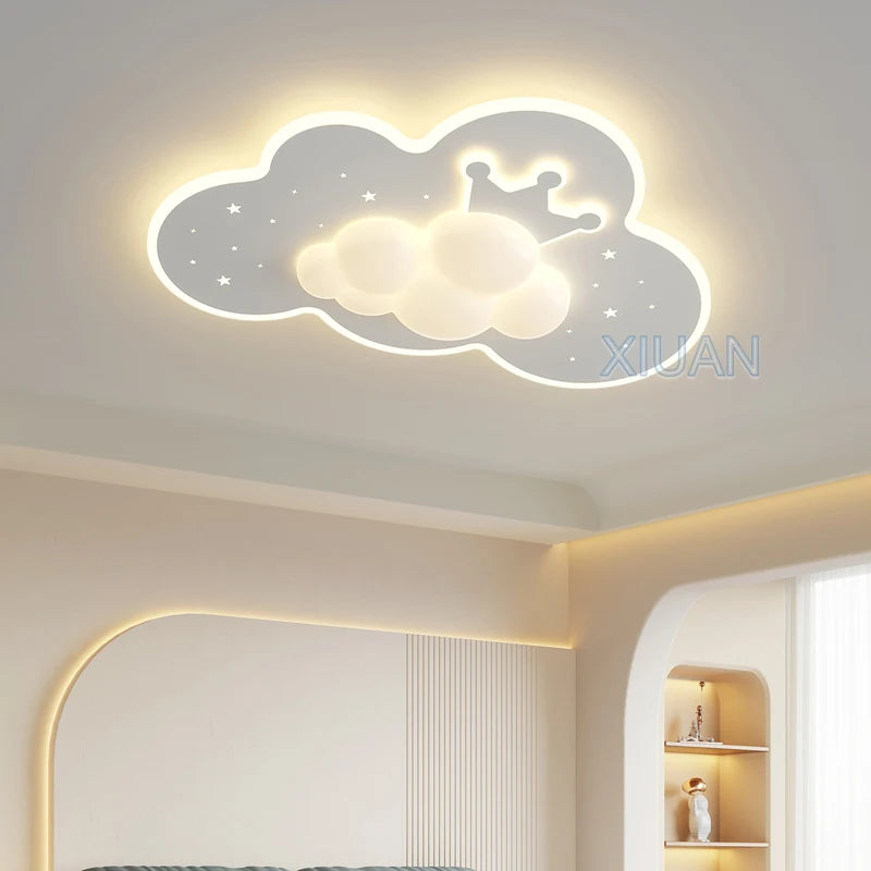 Romantic cloud ceiling light for children's or baby room - vue 3 sur 7