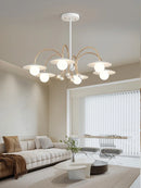 Modern glass chandelier for creative and artistic interior decoration