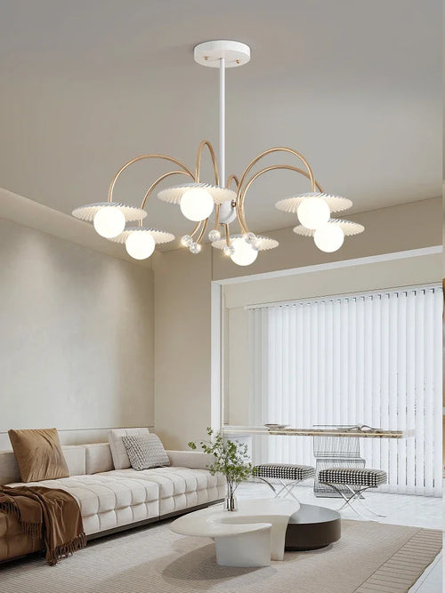 Modern glass chandelier for creative and artistic interior decoration - vue 3 sur 12
