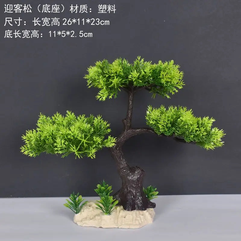 Artificial bonsai plant in plastic for interior decoration - vue 6 sur 41