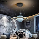 Creative earth moon football pendant light original design