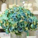 Artificial silk hydrangea bouquet for elegant decoration