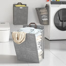 Multifunctional wall-mounted foldable adhesive laundry basket for clothes