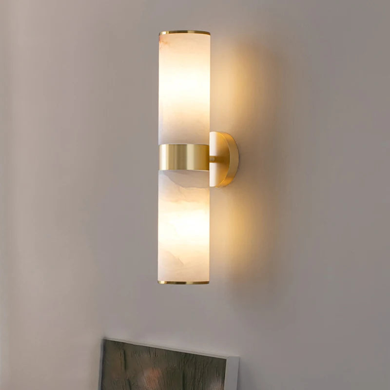 Modern copper wall light for living room