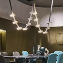 Postmodern creative leather chandelier for modern artistic decor