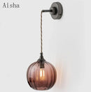 Nordic style glass wall light for interior decoration