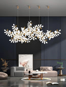 Luxury white glass postmodern chandelier