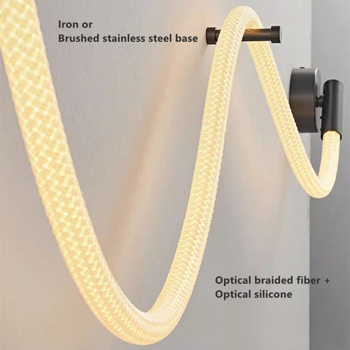 Minimalist luxury flexible artistic silicone LED lamp - vue 7 sur 10
