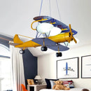 Children’s airplane LED chandelier with eye protection and eco-friendly decoration
