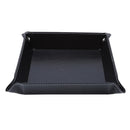 Foldable leather tray for storage and accessories