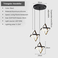 Modern LED chandelier for elegant and decorative lighting