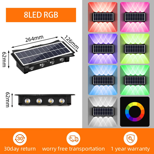 Waterproof solar wall light for decorative outdoor lighting - vue 10 sur 11