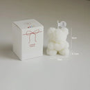 scented soy wax bear candle for relaxation
