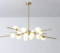 Modern LED glass ball chandelier for home decoration