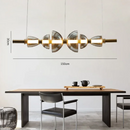 Modern minimalist glass chandelier for restaurant and café