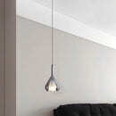 Modern minimalist Italian designer glass chandelier