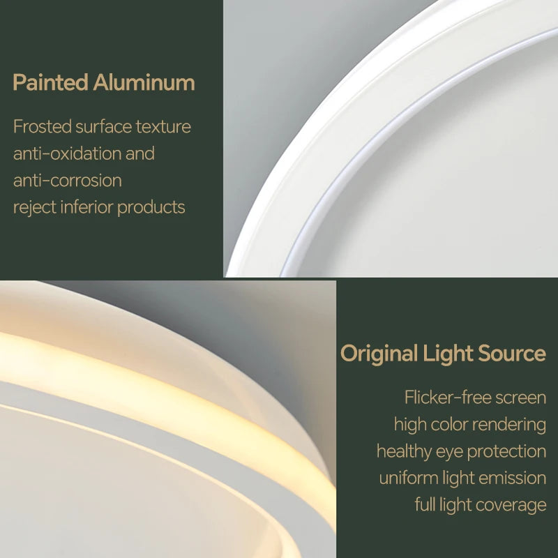 Modern nordic led ceiling light for home interior decoration - vue 6 sur 12