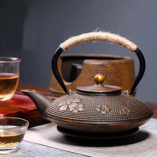 Service théière japonaise fonte émaillée infuseur 800ml - vue 6 sur 7