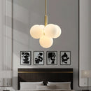 Nordic copper and glass designer LED chandelier