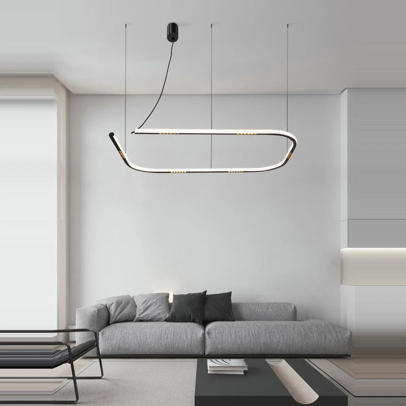Round hand sensor dimmable chandelier - vue 5 sur 11