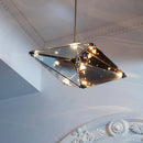 Modern crystal chandelier with water drop design for interiors