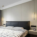 Nordic clear glass chandelier with adjustable cord and copper bulb