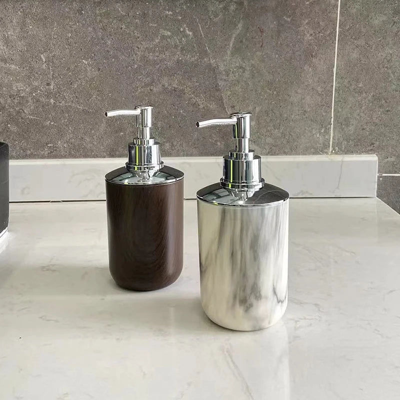 320ml marbled plastic liquid soap dispenser for bathroom