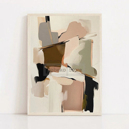 Japanese abstract poster wabi sabi modern minimalist wall art