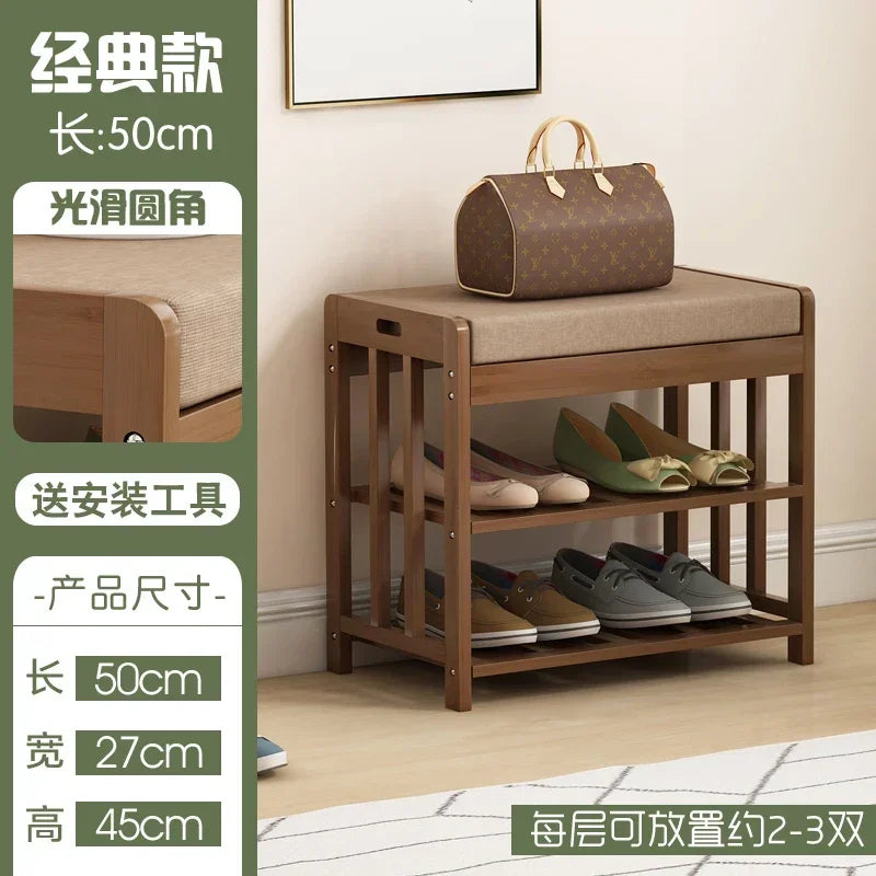 Multifunctional lightweight changing stool for entryway and leisure - vue 7 sur 12