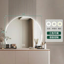 artistic makeup mirror with creative wall light